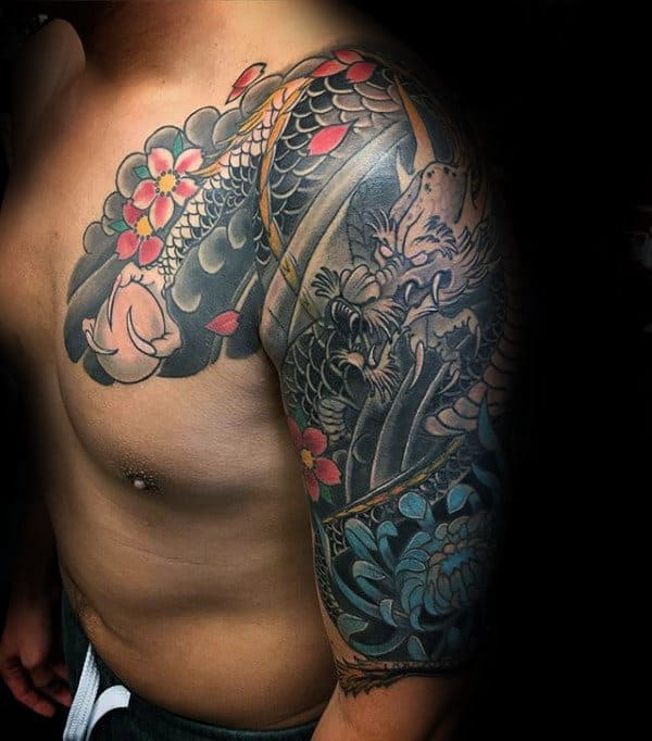 100 Chrysanthemum Tattoo Designs For Men - Flower Ink Ideas