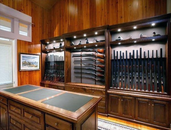 Elegant Wood Gun Room Inspiration