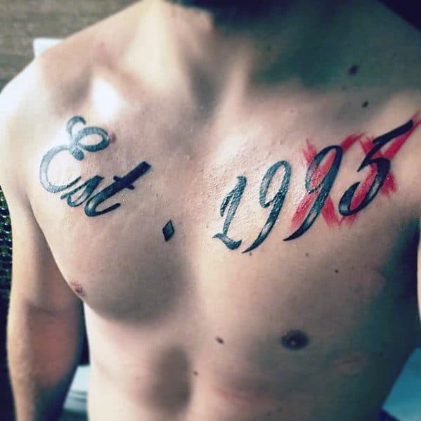 30 EST Tattoo Designs For Men - Birth Year Ink Ideas