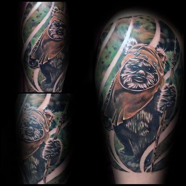 60 Ewok Tattoos For Men - Star Wars Ink Ideas