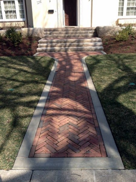 Top 50 Best Brick Walkway Ideas - Hardscape Path Designs