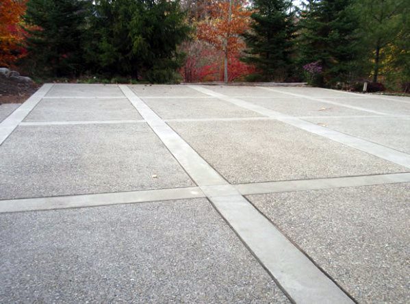 Top 50 Best Concrete Driveway Ideas - Front Yard Exterior ...