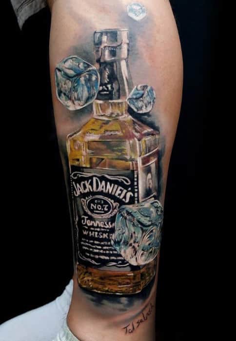 60 Jack Daniels Tattoo Designs For Men - Whiskey Ink Ideas