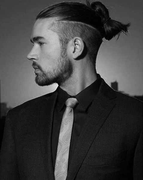 40 Samurai Hairstyles For Men - Modern Masculine Man Buns