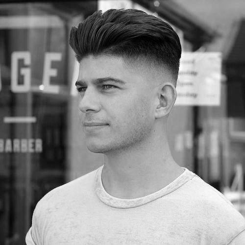 Fashionable Medium Thick High Fade Guys Hairstyles