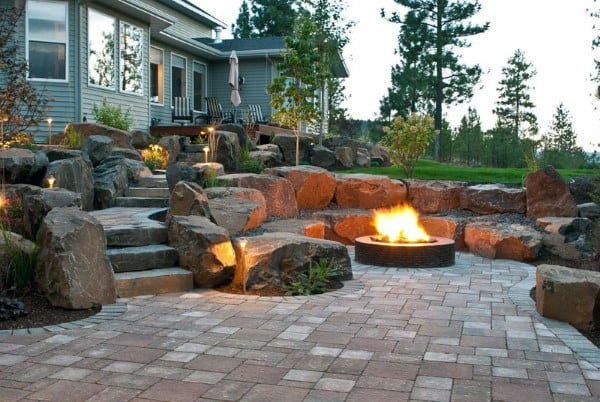 Top 60 Best Fire Pit Ideas - Heated Backyard Retreat Designs