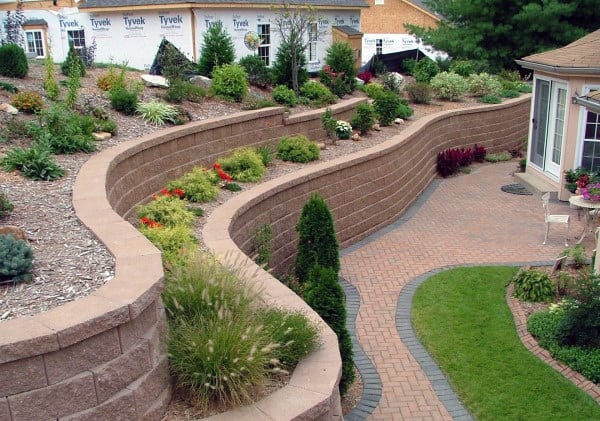 retaining bed flower designs landscaping