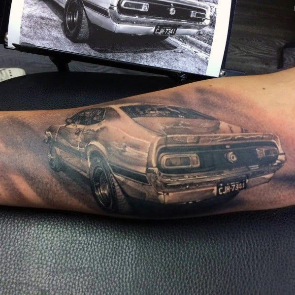 60 Ford Tattoos For Men Automotive Design Ideas