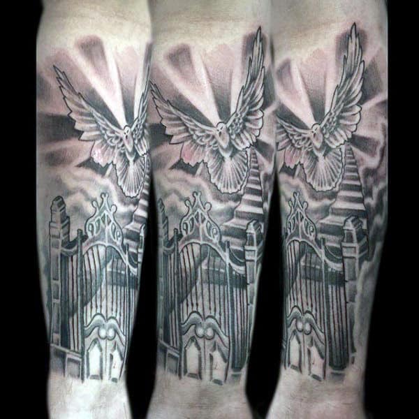 guardian angel heaven tattoos