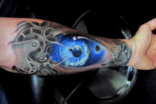 Eye Forearm Tattoos Ideas For Men
