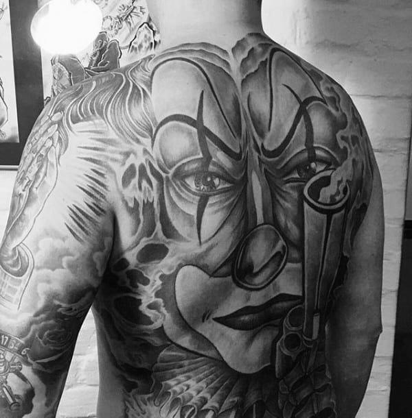 100+ [ Gangsta Clown Tattoo Designs ] | Crazy Cool Gangsta ...