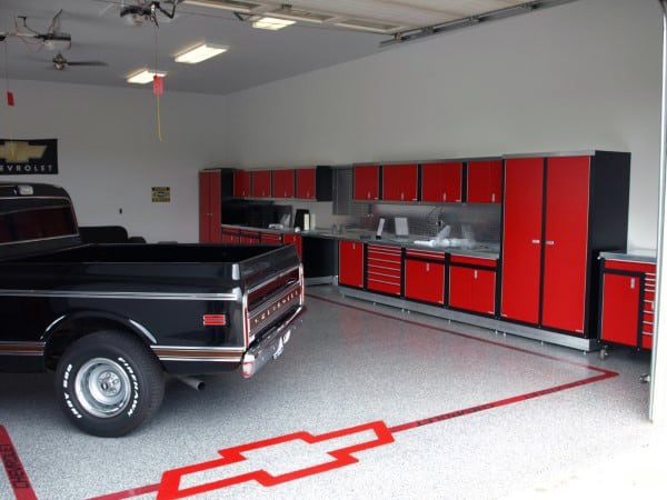 90 Garage Flooring Ideas For Men Paint Tiles And Epoxy Coatings