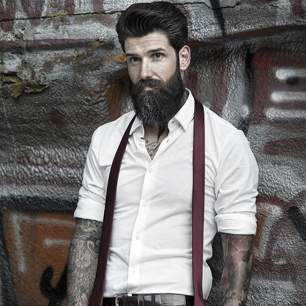 Gentleman With Manly Beard Design Style