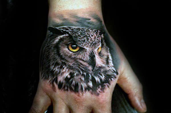 40 Realistic Owl Tattoo Designs For Men - Nocturnal Bird Ideas