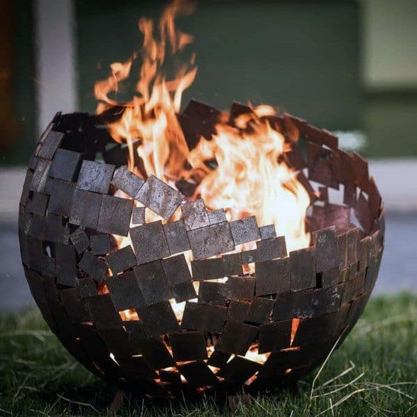 Top 60 Best Metal Fire Pit Ideas - Steel Backyard Designs