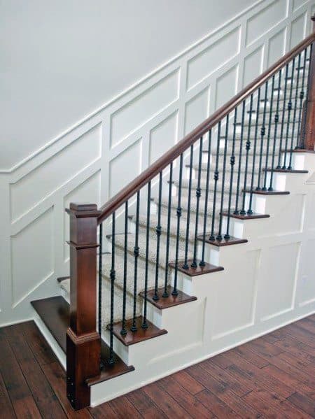 Top 60 Best Stair Trim Ideas - Staircase Molding Designs