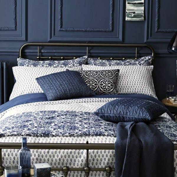 Top 50 Best Navy Blue Bedroom Design Ideas - Calming Wall ...