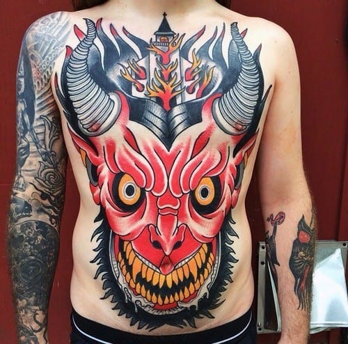 60 Burning Church Tattoo Designs For Men - Flaming Ink Ideas