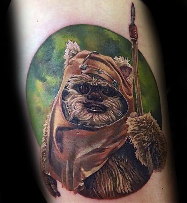 60 Ewok Tattoos For Men Star Wars Ink Ideas