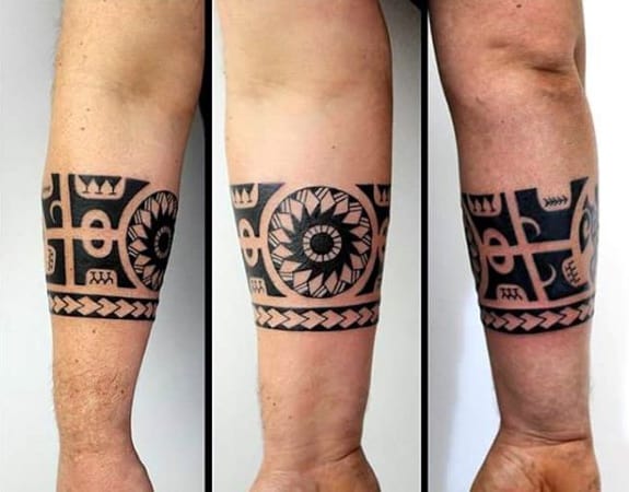 50 Tribal Armband Tattoo Designs For Men - Masculine Ink Ideas
