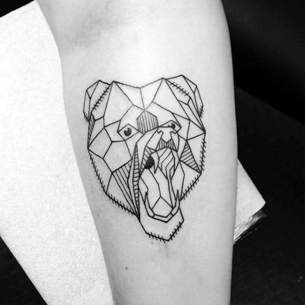 60 Geometric Bear Tattoo Designs For Men - Manly Ink Ideas