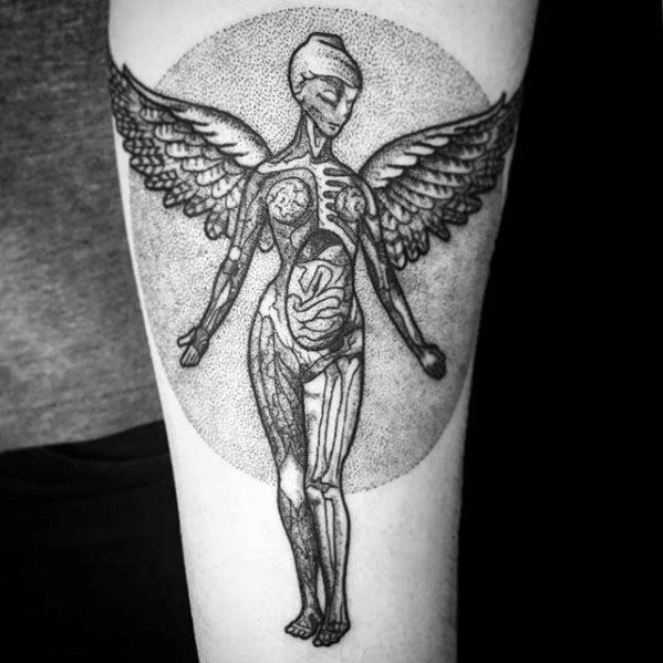 Guy With Nirvana Tattoo Design