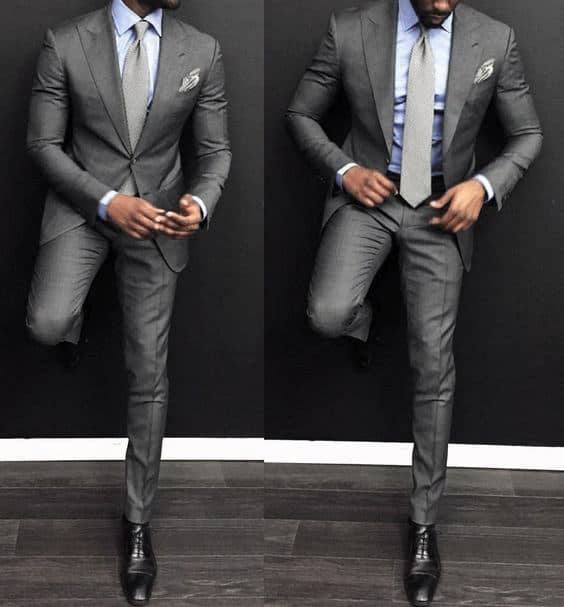 Top 30 Best Charcoal Grey Suit Black Shoes Styles For Men - Men’s