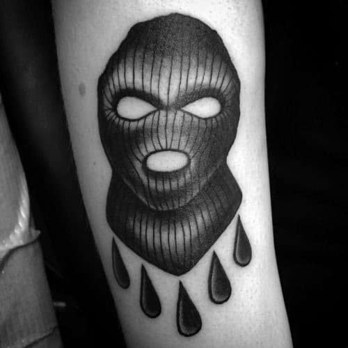 30 Ski Mask Tattoo Designs For Men - Masked Ink Ideas