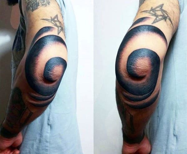 Pisces yin yang tattoo