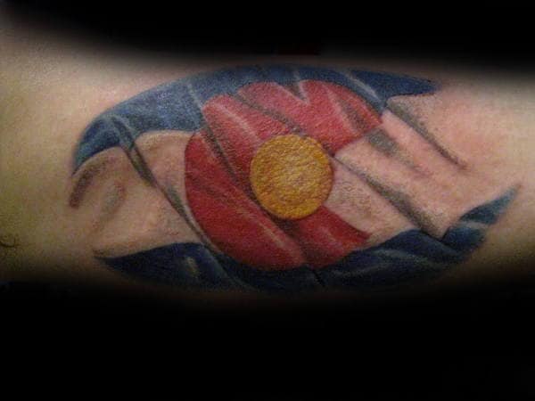 1. Colorado Flag Tattoo - wide 2