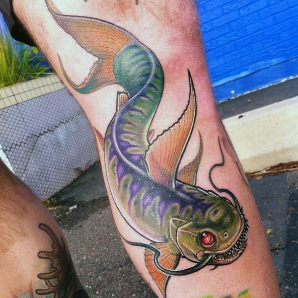 40 Catfish Tattoo Designs For Men Aquatic Ink Ideas