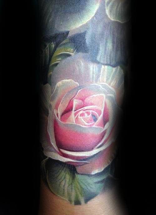 90 Realistic Rose Tattoo Designs For Men - Floral Ink Ideas