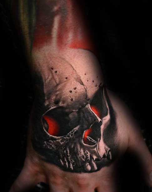 80 Skull Hand Tattoo Designs For Men - Manly Ink Ideas