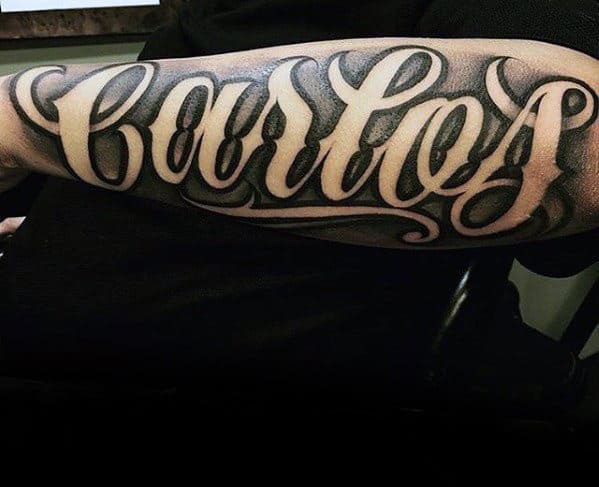 Shaded Letters Tattoo Artists - wide 3