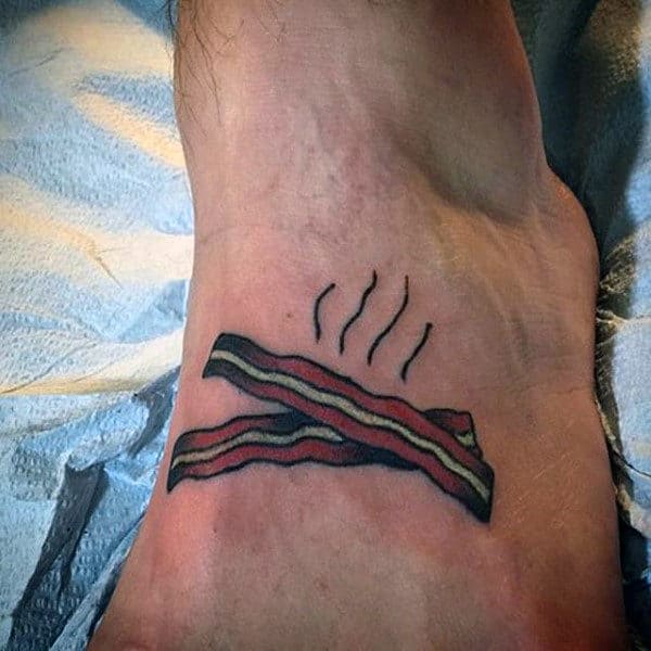 40 Bacon Tattoo Designs For Men Sizzling Pig Ink Ideas