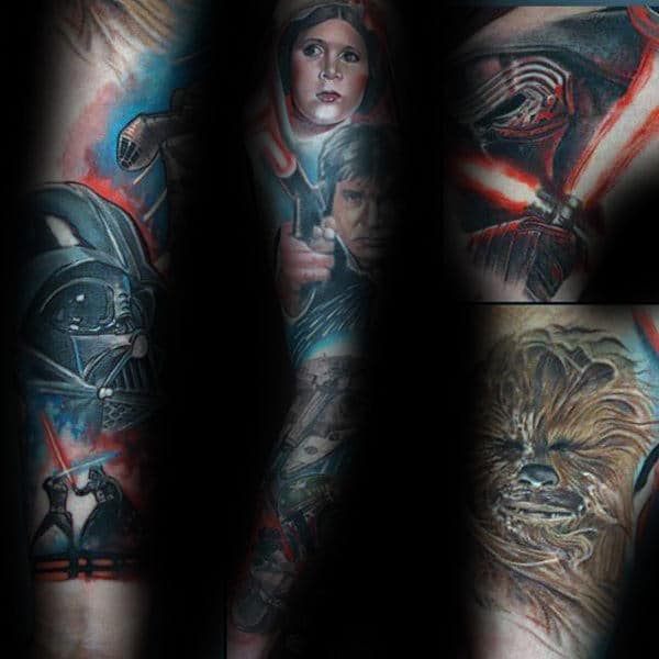 60 Star Wars Lightsaber Tattoo Designs For Men