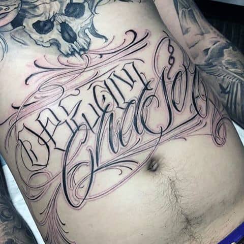 Top 100 Best Stomach Tattoos For Men - Masculine Ideas