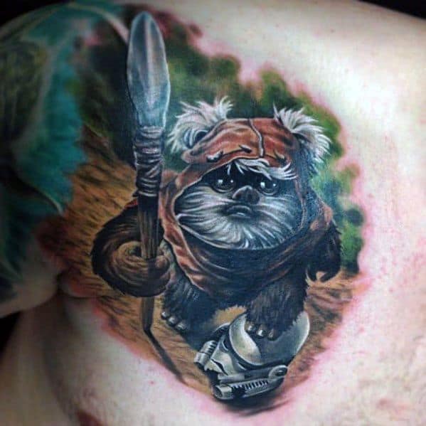 60 Ewok Tattoos For Men Star Wars Ink Ideas