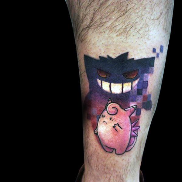 60 Gengar Tattoo Designs For Men Pokemon Ink Ideas