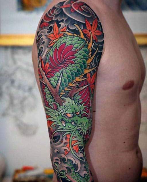 90 Japanese Dragon Tattoo Designs For Men - Manly Ink Ideas