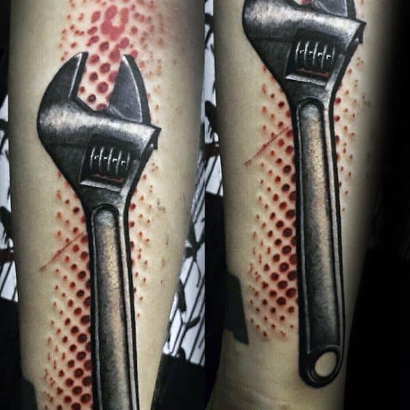 60 Wrench Tattoo Designs For Men Tool Ink Ideas.