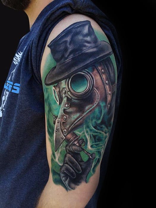 60 Plague Doctor Tattoo Designs For Men - Manly Ink Ideas