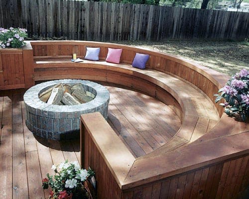 Pictures Of Wood Fire Pit Designs
