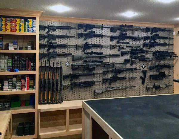 Home Basement Gun Room Designs