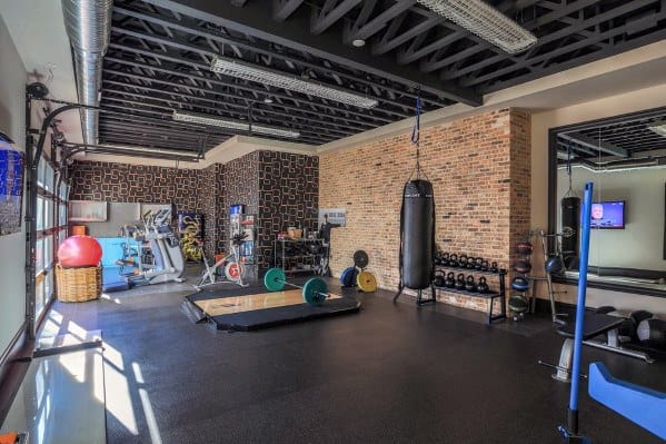 Top 40 Best Home Gym Floor Ideas - Fitness Room Flooring