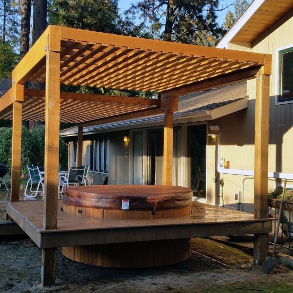 Top 80 Best Hot Tub Deck Ideas - Relaxing Backyard Designs