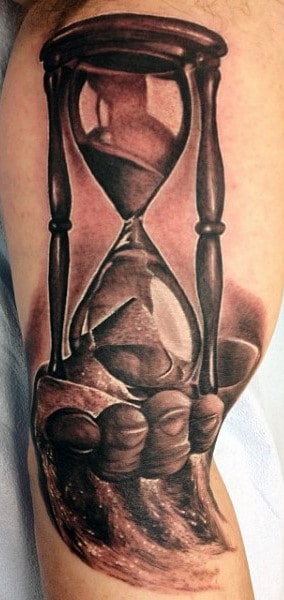 Hourglass Tattoo Designs For Men Passage Of Time