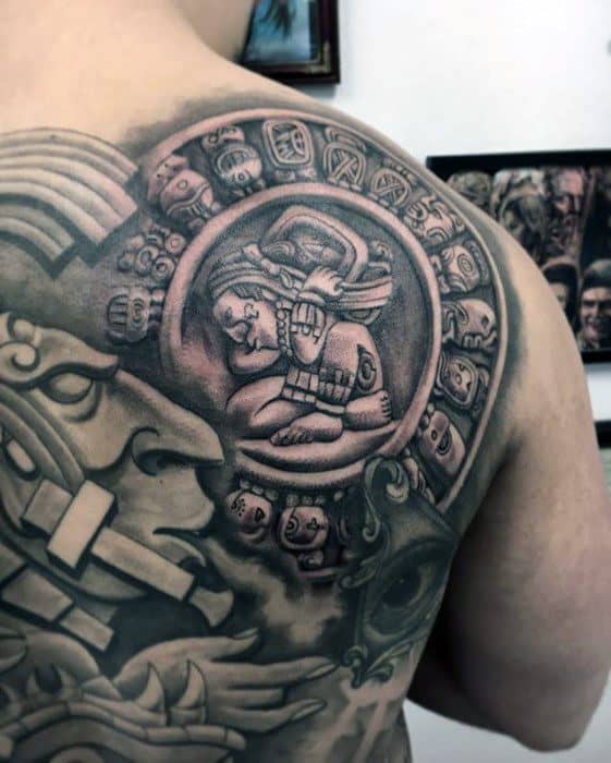 40 Mayan Calendar Tattoo Designs For Men Tzolkin Ink Ideas
