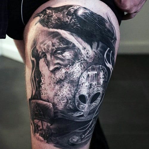 60 Odin Tattoo Designs For Men - Norse Ink Ideas