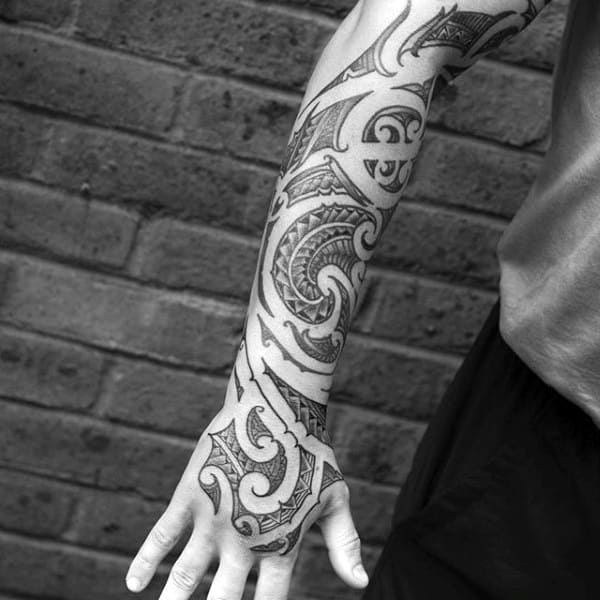 60 Tribal Forearm Tattoos For Men Manly Ink Design Ideas
